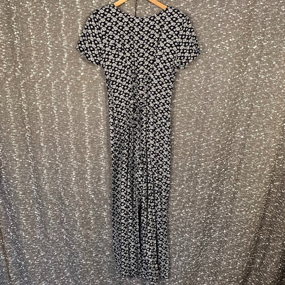 Vintage 90s R-Wear Rampage Floral Short Sleeve Jumpsuit Boho Women's 5 - Picture 8 of 11
